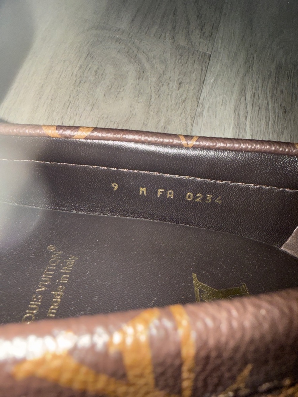 Louis Vuitton Brown Monogram Men's Driving Loafers - Picture 8 of 9